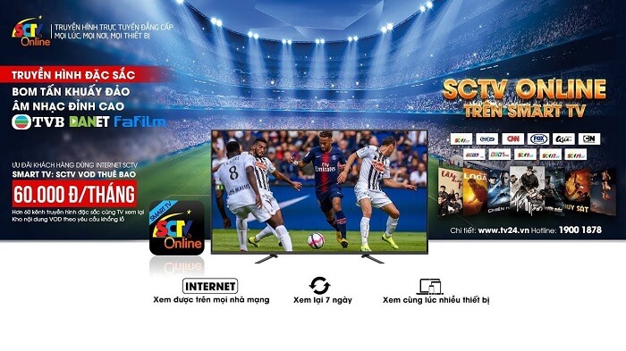 SCTV Online HD được nhiều người hâm mộ bóng đá sử dụng để theo dõi các trận đấu giải Ngoại hạng Anh
